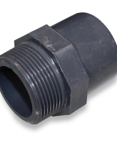Adapter nipple 50m x 1 1/2"m PVC